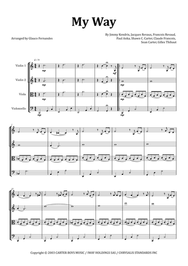 I Did It My Way (arr. Glauco Fernandes)