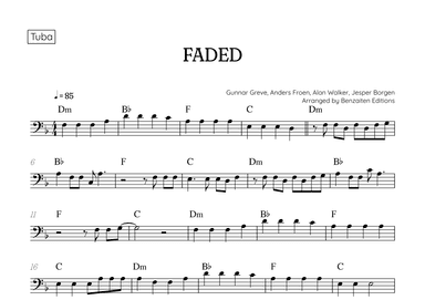 Faded (arr. Benzaiten Editions)