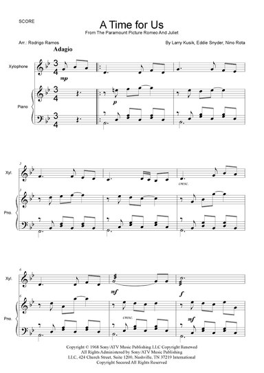 A Time For Us (love Theme) (arr. Rodrigo Ramos)