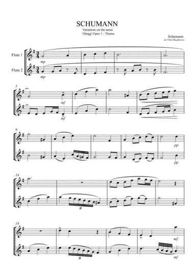 Schumann Flute Duet (arr. Ellen Macpherson)