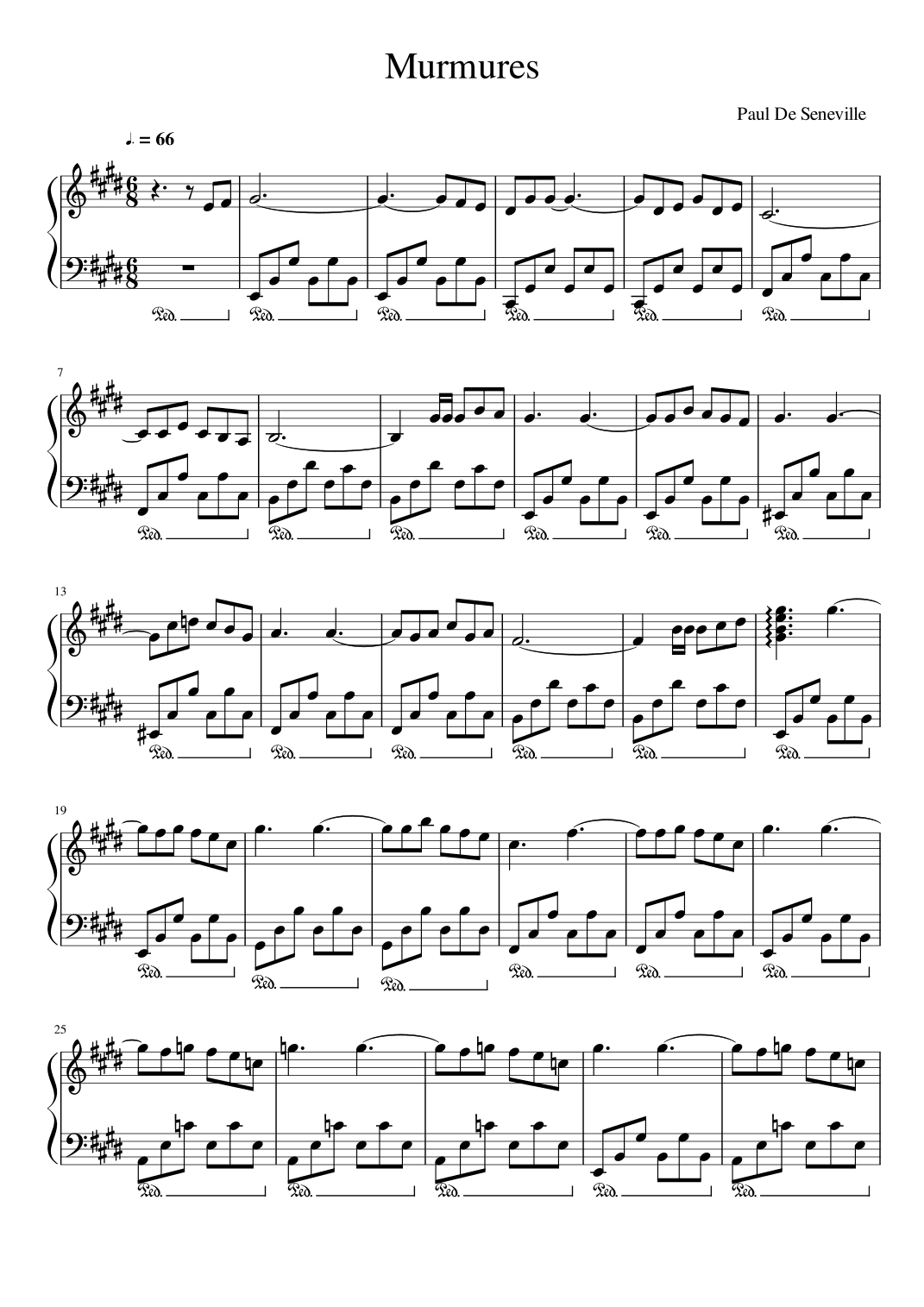 Murmures (arr. Gianluca Giovannetti)