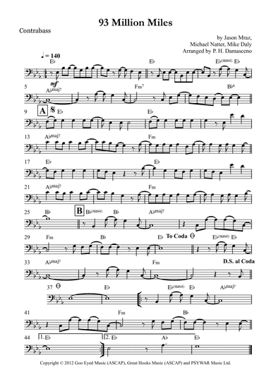 93 Million Miles (arr. P.H. Damasceno)