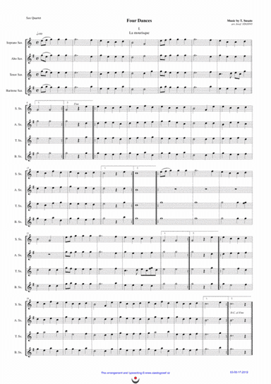 La Mourisque, Pavane, Saltarello, Rondo (SUSATO) (arr. Josef STASTNY)