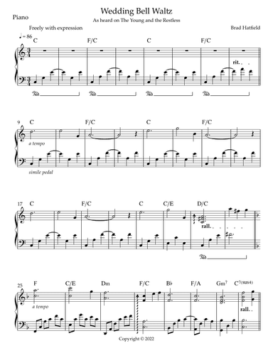 Wedding Bell Waltz (As heard on The Young and the Restless)