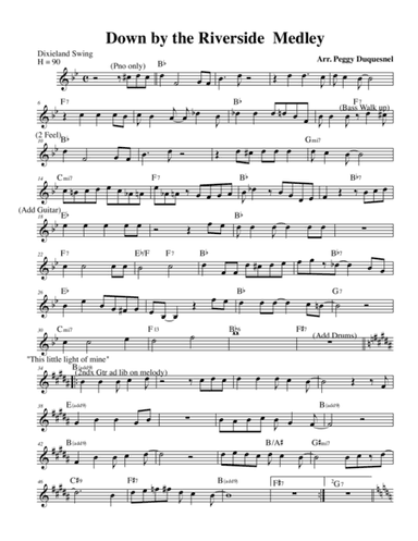 Down By the Riverside, This Little Light of Mine, Do Lord, I Saw the Light Medley (arr. Peggy Duquesnel & Steve Hall)