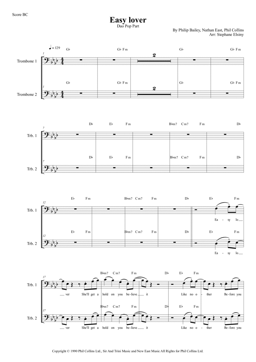 Easy Lover (arr. Stephane ELSINY)