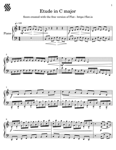 Etude no. 1 (Exercise)