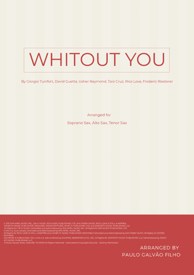 Without You (arr. Paulo Galvao Filho)