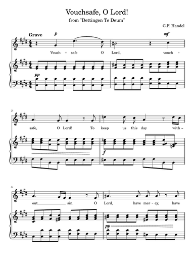 Vouchsafe, O Lord! Middle or high voice C-sharp minor (cis-Moll) (arr. Vladyslav Panfilenko)