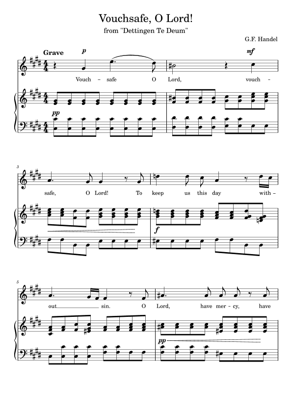 Vouchsafe, O Lord! Middle or high voice C-sharp minor (cis-Moll) (arr. Vladyslav Panfilenko)