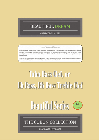 No.3 Beautiful Dream (Tuba, Eb Bass or Bb Bass)