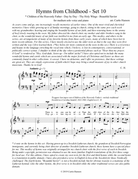 Hymns from Childhood - Set 10 (solo) (arr. Curtis Hanson)