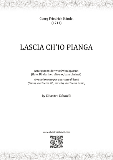 Lascia ch'io pianga (arr. Silvestro Sabatelli)