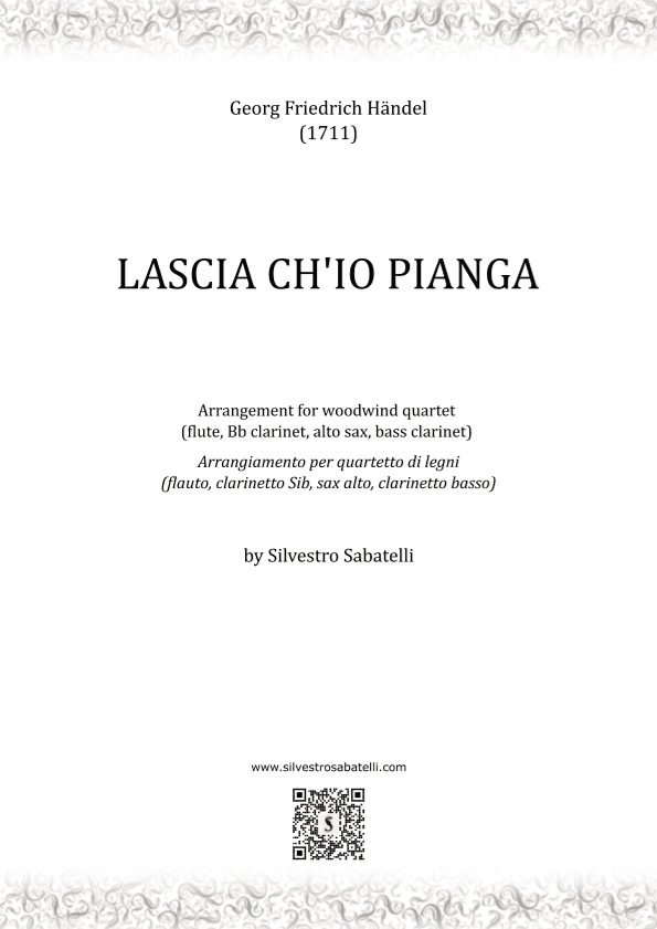 Lascia ch'io pianga (arr. Silvestro Sabatelli)