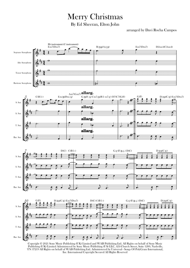Merry Christmas (arr. Davi Rocha Campos)