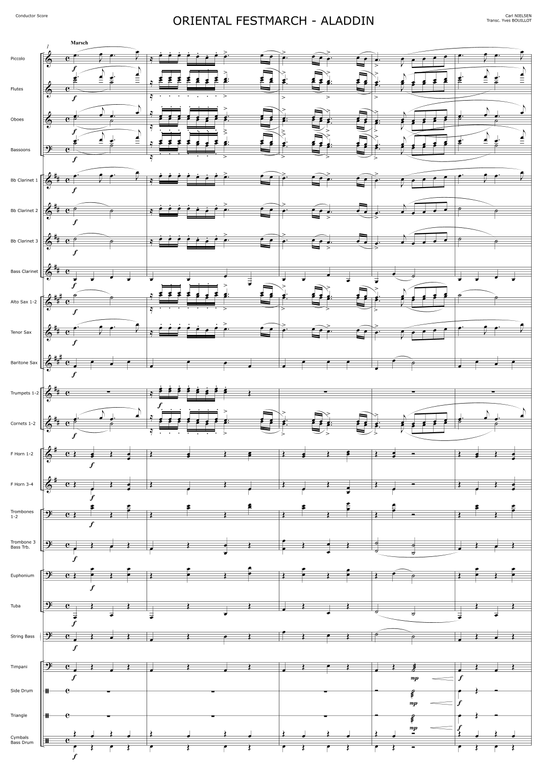 Oriental Festmarch From Aladdin (arr. Yves Bouillot)
