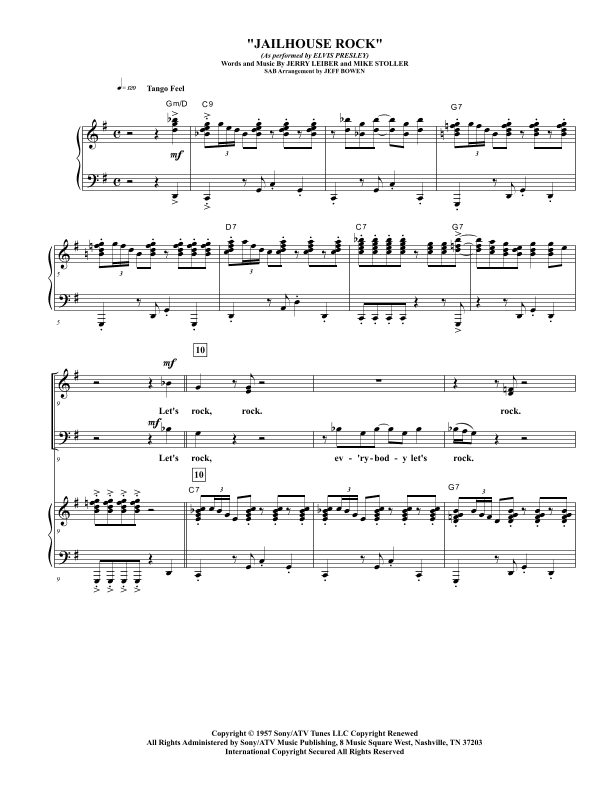 Jailhouse Rock (arr. Jeffrey Bowen)