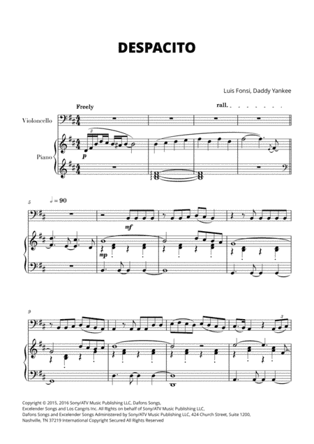 Despacito (arr. Cadenza Editions)