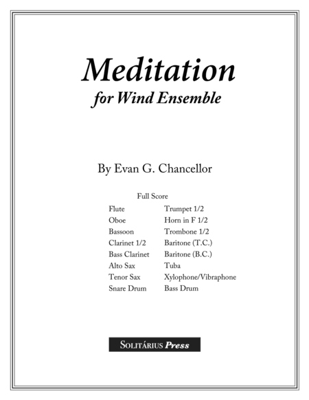 Meditation for Wind Ensemble