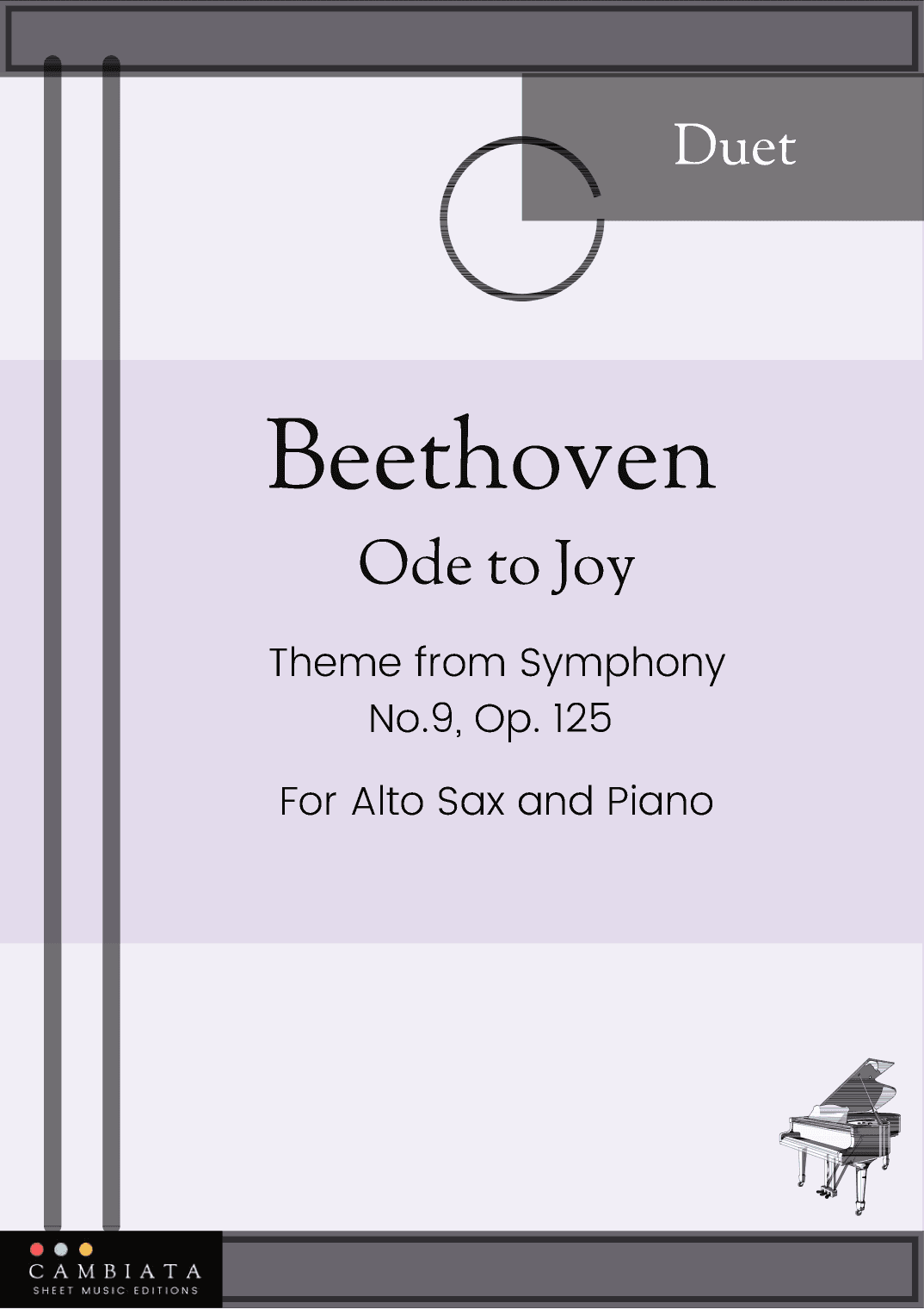 Ode To Joy - Solo Alto Sax and Piano accompaniment (Easy) (arr. Levy Nunes)