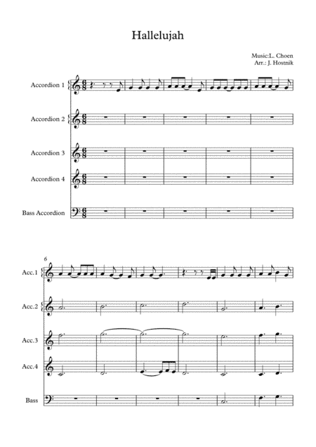 Hallelujah (arr. Jernej Hostnik)