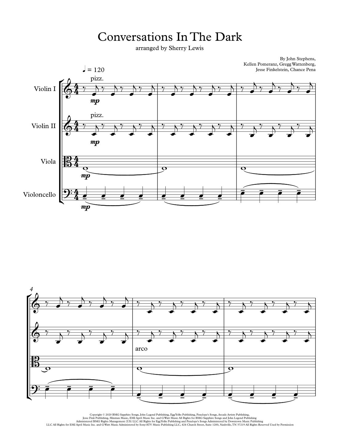 Conversations In The Dark (arr. Sherry Lewis)