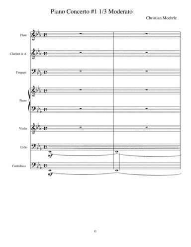 Piano Concerto #1 in E-Flat Minor, Op. 1; Movement 1, Moderato
