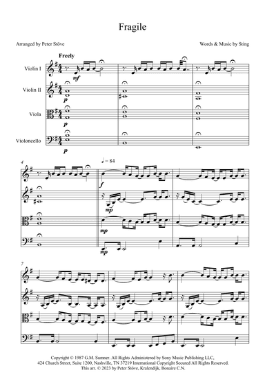 Fragile (arr. Peter Stöve)