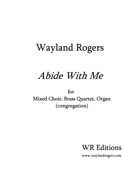 Abide With Me (full score and parts)