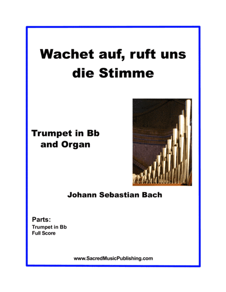 Wachet auf, ruft uns die Stimme - One Trumpet and Organ (arr. Christina Harmon)
