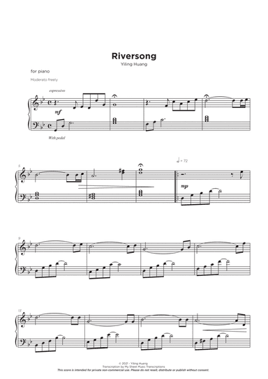 Riversong Piano Solo by Yiling Huang