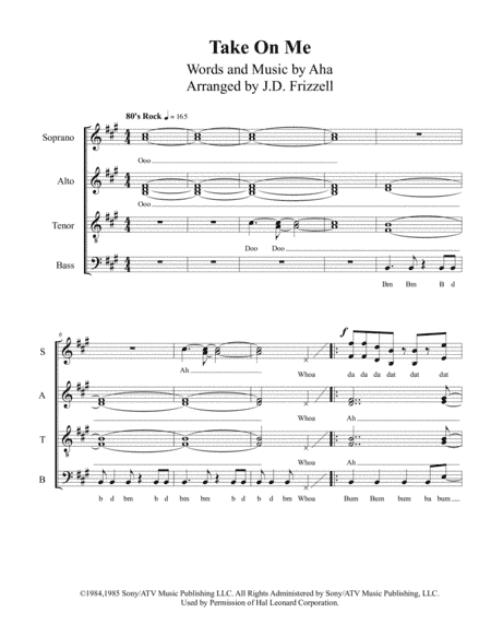 Take On Me (arr. J.D. Frizzell)