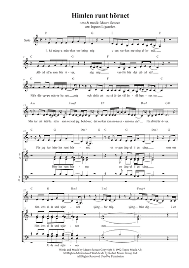 Himlen Runt Hornet (arr. Ingunn Ligaarden)