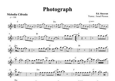 Photograph (arr. Israel Pessoa)