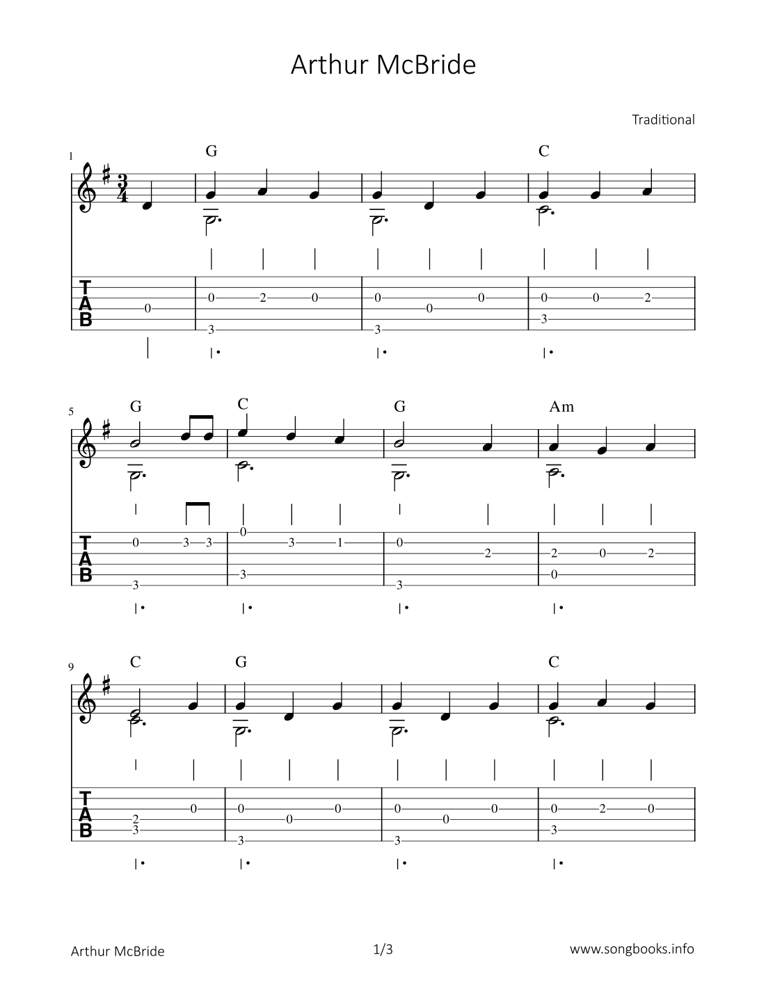 Arthur McBride (arr. Bettina Schipp)