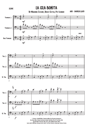 La Isla Bonita (arr. Darren Lloyd)