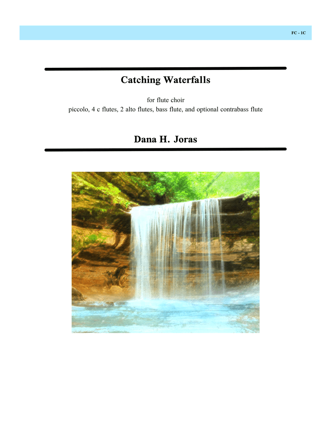 Catching Waterfalls for flute choir