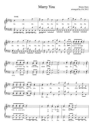 Marry You (arr. Craig Kehoe)