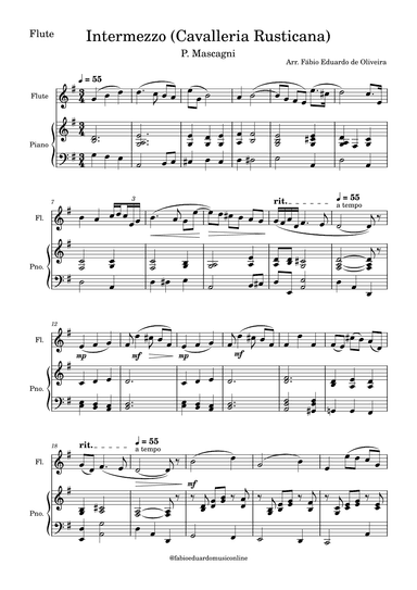 Intermezzo (Cavalleria Rusticana) (arr. Fabio Eduardo de Oliveira)