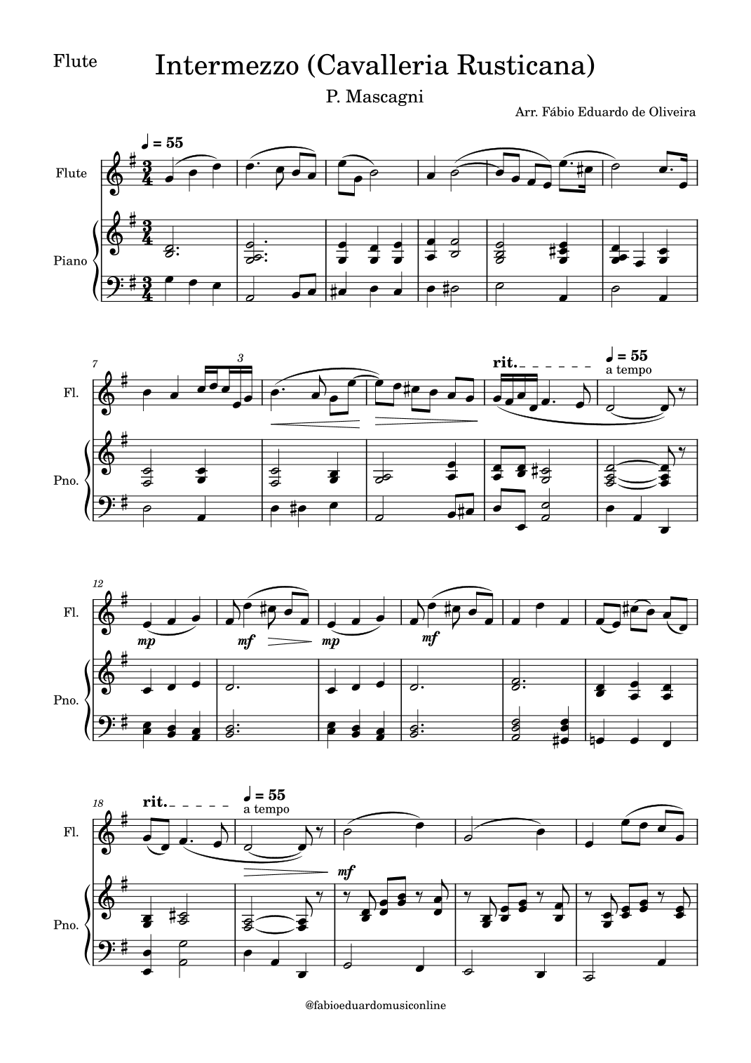Intermezzo (Cavalleria Rusticana) (arr. Fabio Eduardo de Oliveira)