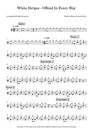Offend In Every Way (arr. Felipe Gonçalves)