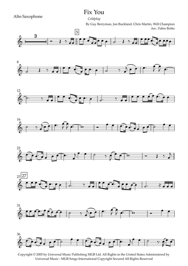 Fix You (arr. Fabio Britto)