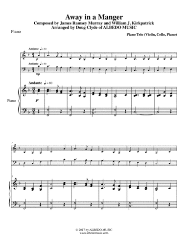 Away in a Manger for Piano Trio (arr. Doug Clyde)