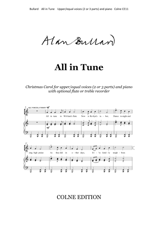 All in Tune: Christmas Carol for equal voices in two or three parts