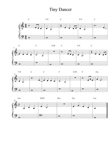 Tiny Dancer (arr. Isabel Benito)