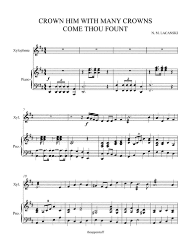 Crown Him With Many Crowns and Come Thou Fount (arr. Nick Lacanski)