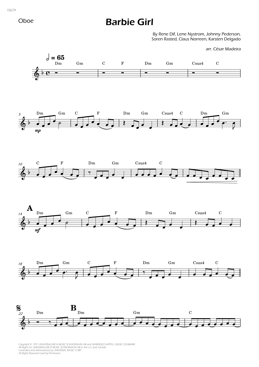 Barbie Girl (arr. César Madeira)