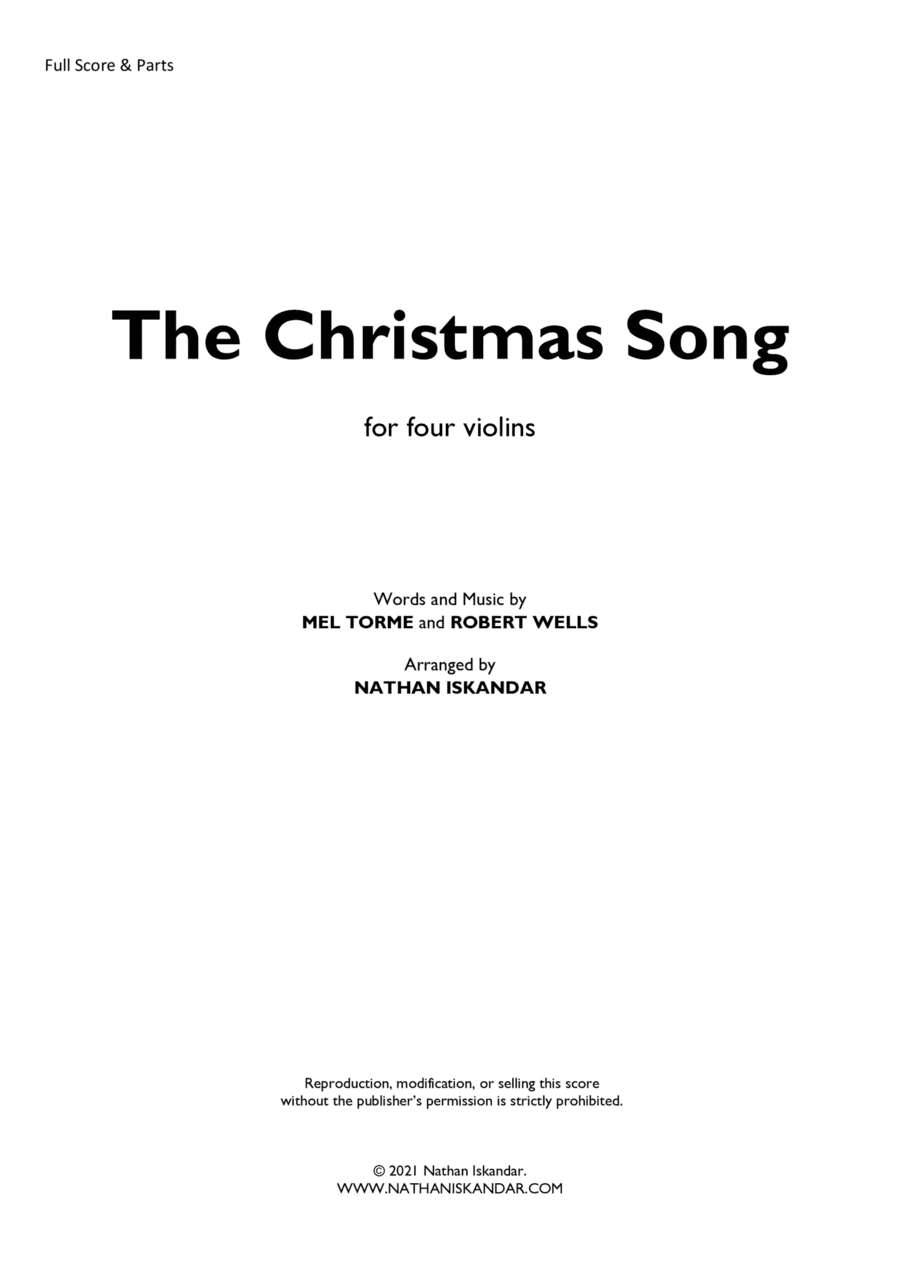 The Christmas Song (chestnuts Roasting On An Open Fire) (arr. Nathan Iskandar)