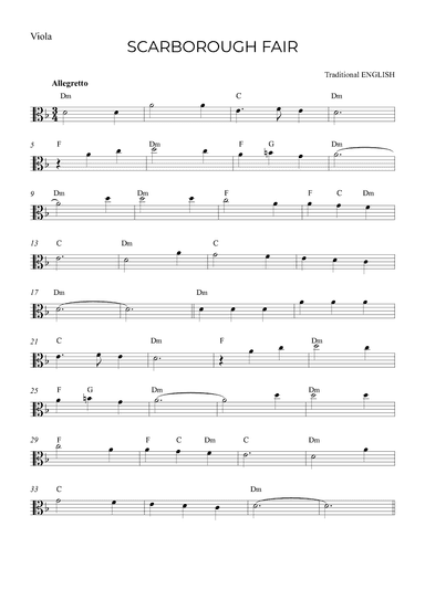 SCARBOROUGH FAIR (arr. Alex Nunes Rodrigues)