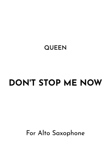 Don't Stop Me Now (arr. Jireh J.)